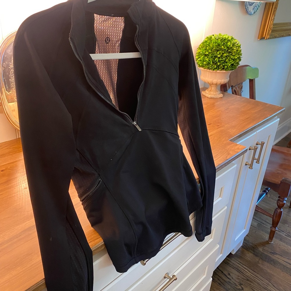 Lulu Lemon Black Half Zip